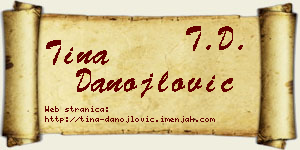 Tina Danojlović vizit kartica